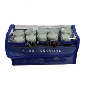 Vidal Sassoon Purple 90s Supermodel Blowout Travel Heated 10 Piece Roller Set